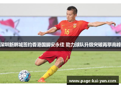 深圳新鹏城签约香港国脚安永佳 助力球队升级突破再攀高峰